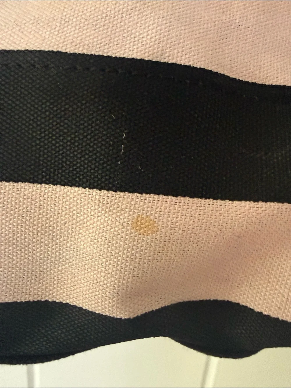 Victoria's Secret Black and Pink Striped Travel Tote